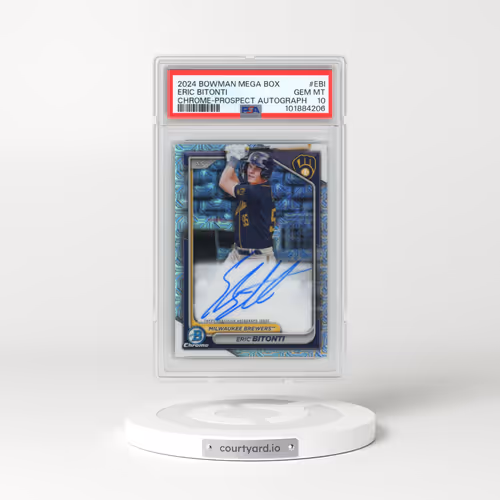 2024 Bowman Mega Box Chrome Bowman Prospect Mega Autographs #EBI Eric Bitonti (PSA 10 GEM MINT)