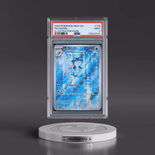 2023 Pokémon Mew EN-151 #176 Poliwhirl - Illustration Rare (PSA 9 MINT)