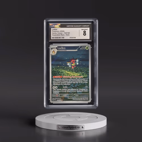 2024 Pokémon Scr EN-Stellar Crown #144 Ledian - Illustration Rare (CGC 8 NM-MT)