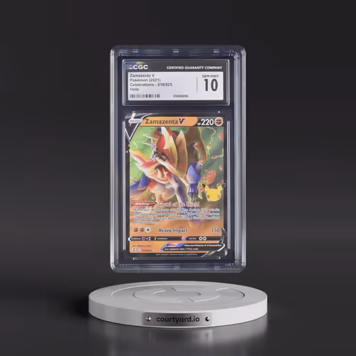 2021 Celebrations #018/025 Zamazenta V - Holo (CGC 10 GEM MINT)