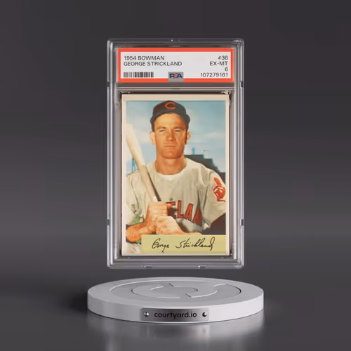 1954 Bowman #36 George Strickland (PSA 6 EX-MT)