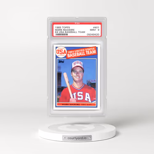 1985 Topps #401 Mark McGwire - 1984 USA Baseball Team (PSA 9 MINT)