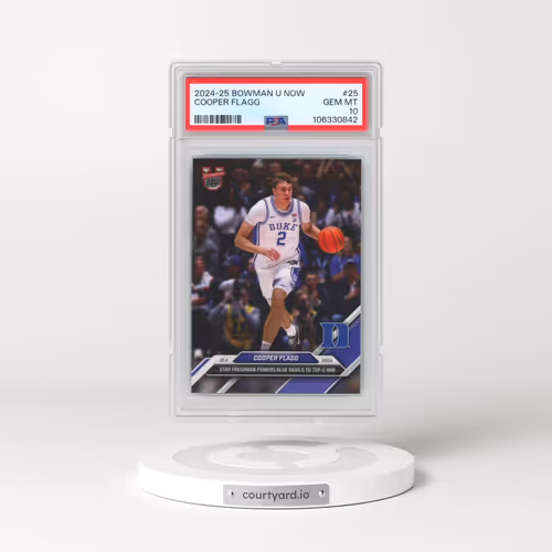 2024-25 Bowman U Now #25 Cooper Flagg (PSA 10 GEM MINT)