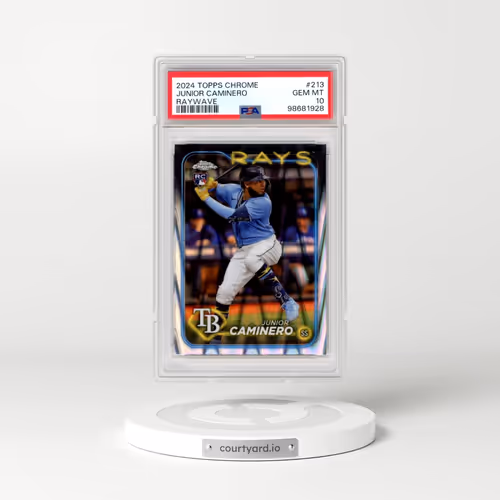 2024 Topps Chrome #213 Junior Caminero - Raywave (PSA 10 GEM MINT)