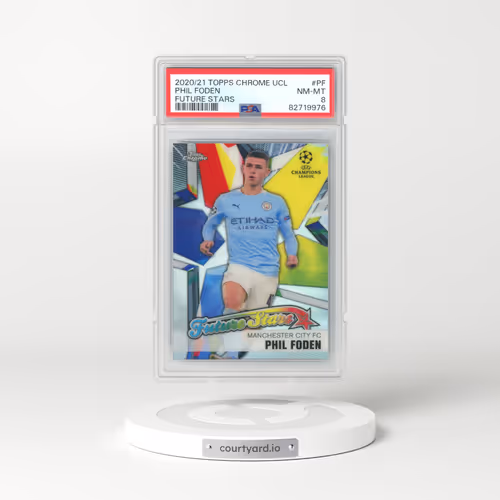 2021 Topps Chrome UCL #PF Phil Foden Future Stars