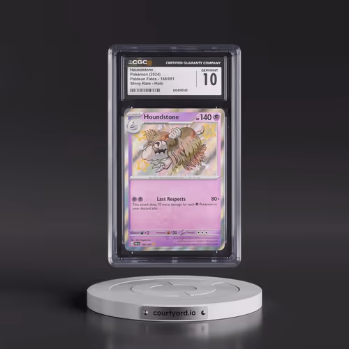 2024 Pokémon Paf EN-Paldean Fates #168 Houndstone - Shiny Rare (CGC 10 GEM MINT)