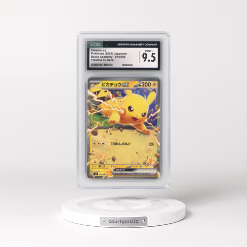 2024 Battle Academy #018/066 Pikachu ex - Pikachu ex Deck (CGC 9.5 MINT+)