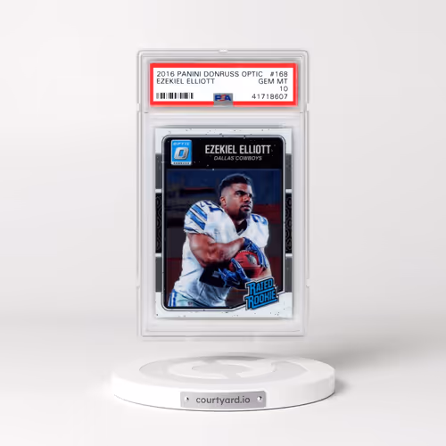 2016 Panini Donruss Optic #168 Ezekiel Elliott (PSA 10 GEM MINT)