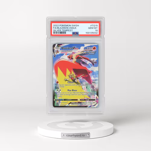2022 Pokémon Sword & Shield Silver Tempest #TG15 Blaziken Vmax - Full Art (PSA 10 GEM MINT)