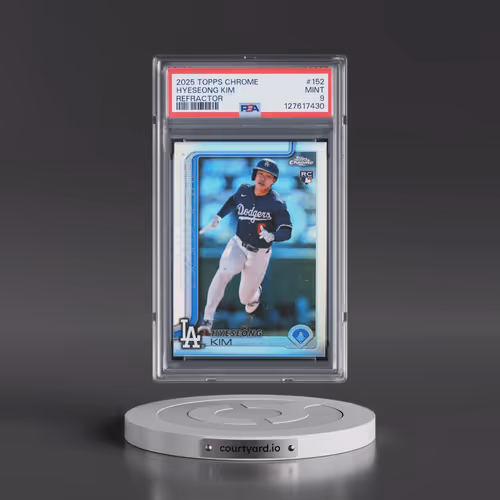 2025 Topps Chrome #152 Hyeseong Kim - Refractor (PSA 9 MINT)