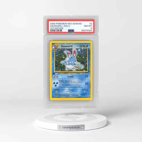 2000 Pokémon Neo Genesis #2 Azumarill - 1st Edition Holo (PSA 8 NM-MT)