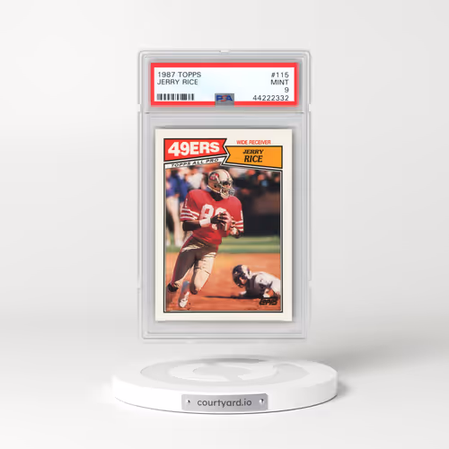 1987 Topps #115 Jerry Rice (PSA 9 MINT)