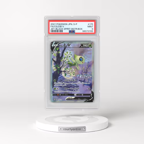 2021 Pokémon S Promo #175 Celebi V - Holo Full Art Jet-Black Spirit Booster Box (PSA 9 MINT)