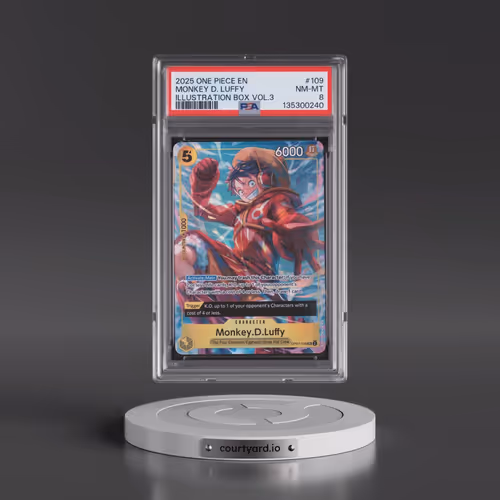2025 One Piece Promos #109 Monkey D. Luffy - Illustration Box Vol.3 (PSA 8 NM-MT)