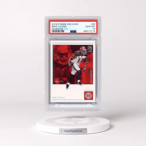 2018 Panini Encased #89 Mike Evans - Diamond 1/1 (PSA 10 GEM MINT)