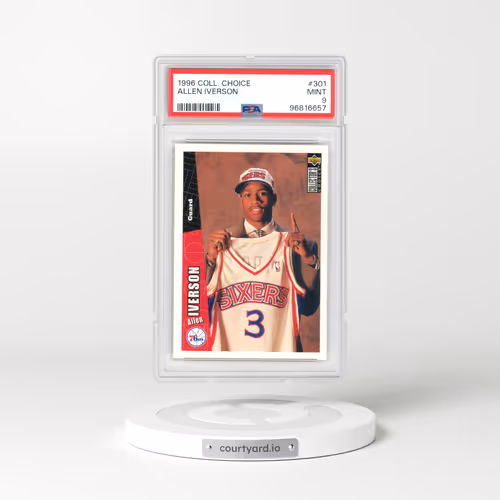 1996 Collector's Choice #301 Allen Iverson (PSA 9 MINT)