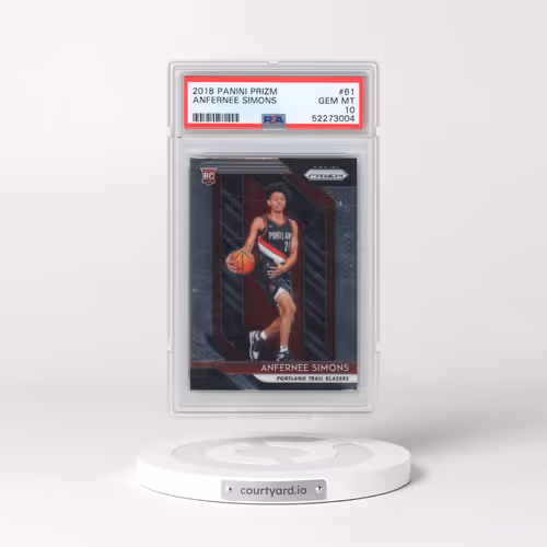 2018 Panini Prizm #61 Anfernee Simons (PSA 10 GEM MINT)