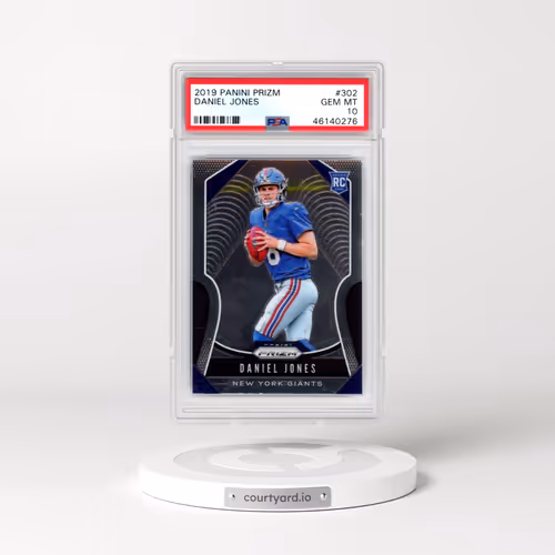 2019 Panini Prizm #302 Daniel Jones (PSA 10 GEM MINT)