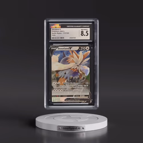 2021 Pokémon Sword & Shield Battle Styles #117 Stoutland V - Holo (CGC 8.5 NM-MT+)