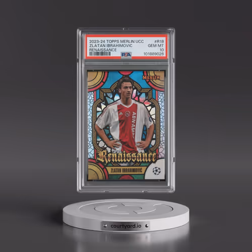 2023-24 Topps Merlin UEFA Club Competitions Renaissance #R18 Zlatan Ibrahimovic (PSA 10 GEM MINT)