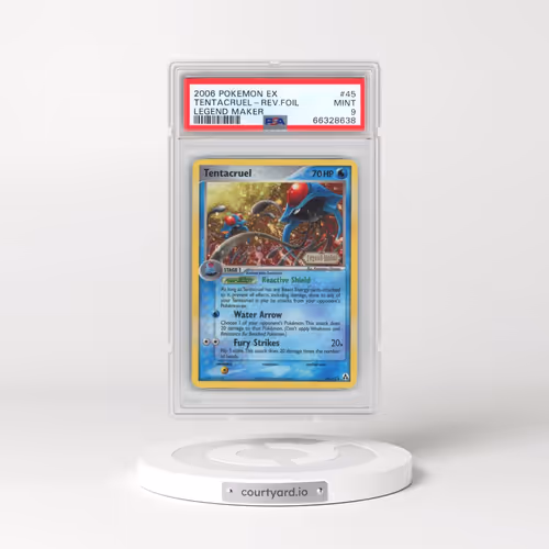 2006 Pokémon EX Legend Maker #45 Tentacruel - Reverse Foil (PSA 9 MINT)