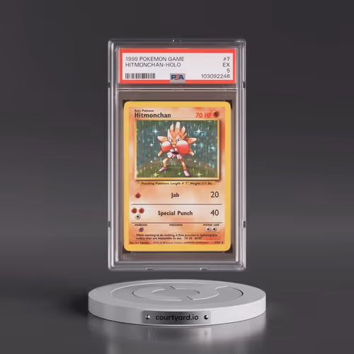1999 Pokémon Game #7 Hitmonchan - Holo (PSA 5 EX)