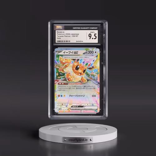 2024 Pokémon Sv8a-Terastal Fest EX #126 Eevee EX - Holo (CGC 9.5 MINT+)