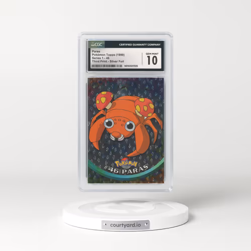 1999 Topps Series 1 #46 Paras - Holo Third Print (Black Logo) Silver Foil (Flames and Teardrops) (CGC 10 GEM MINT)