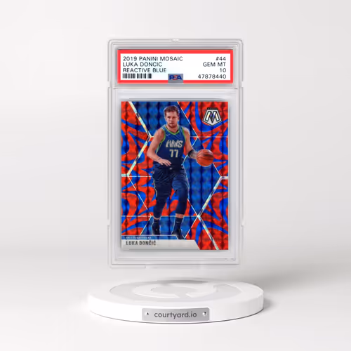 2019 Panini Mosaic #44 Luka Doncic - Reactive Blue (PSA 10 GEM MINT)