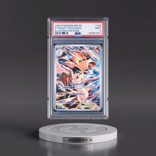 2025 Pokémon Dri EN-Destined Rivals #190 Ethan's Typhlosion - Illustration Rare (PSA 9 MINT)