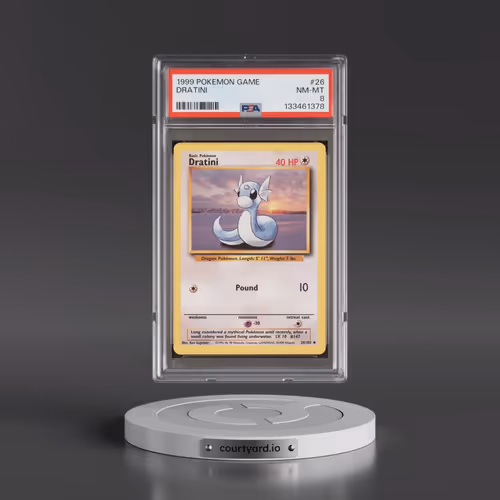 1999 Pokémon Game #26 Dratini (PSA 8 NM-MT)