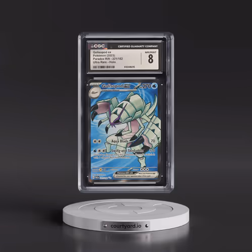 2023 Pokémon Par EN-Paradox Rift #221 Golisopod EX - Holo Ultra Rare (CGC 8 NM-MT)