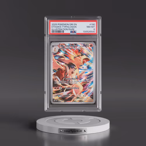 2025 Pokémon Dri EN-Destined Rivals #190 Ethan's Typhlosion - Illustration Rare (PSA 8 NM-MT)