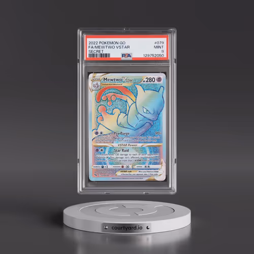 2022 Pokémon Go #079 Mewtwo Vstar - Full Art Secret (PSA 9 MINT)