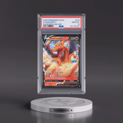 2020 Pokémon Sword & Shield Darkness Ablaze #019 Charizard V - Holo (PSA 10 GEM MINT)