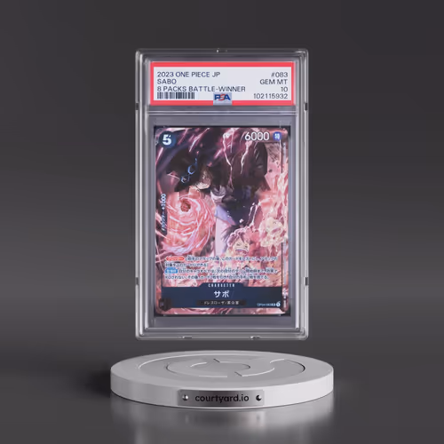 2023 One Piece Japanese Promos #083 Sabo - 8 Packs Battle-Winner (PSA 10 GEM MINT)