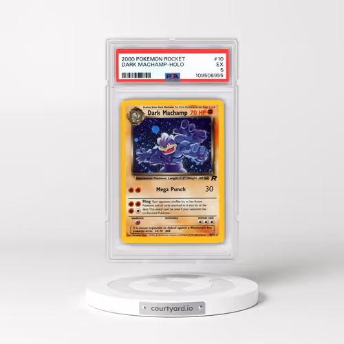 2000 Pokémon Rocket #10 Dark Machamp - Holo (PSA 5 EX)