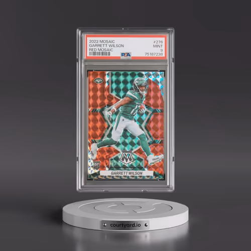 2022 Panini Mosaic #276 Garrett Wilson - Red Mosaic (PSA 9 MINT)