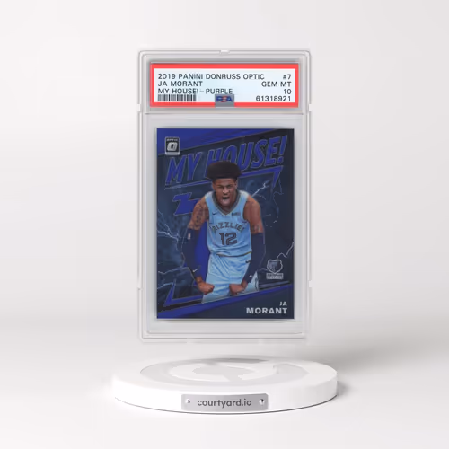 2019 Panini Donruss Optic My House! #7 Ja Morant - Purple (PSA 10 GEM MINT)