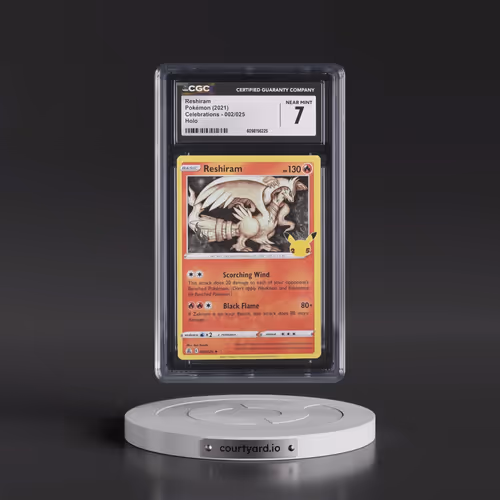 2021 Celebrations #002/025 Reshiram - Holo (CGC 7 NM)