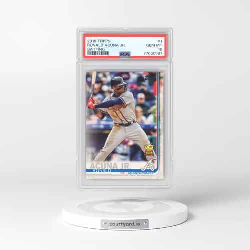 2019 Topps #1 Ronald Acuna Jr. - Batting (PSA 10 GEM MINT)