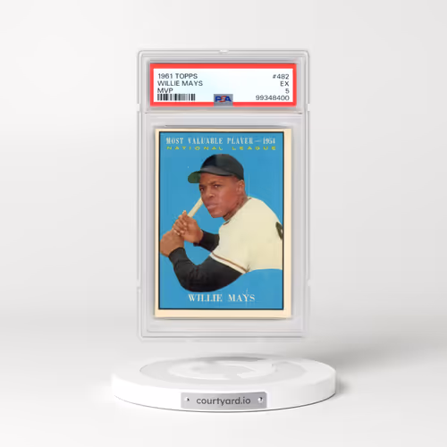 1961 Topps #482 Willie Mays - MVP (PSA 5 EX)