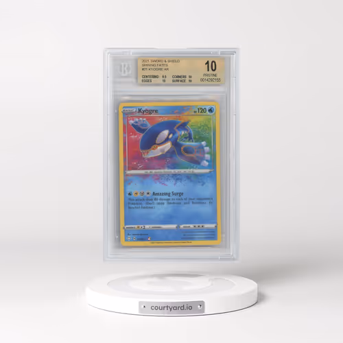 2021 Shining Fates #021 Kyogre - Amazing Rare Holo (BGS 10 PRISTINE)