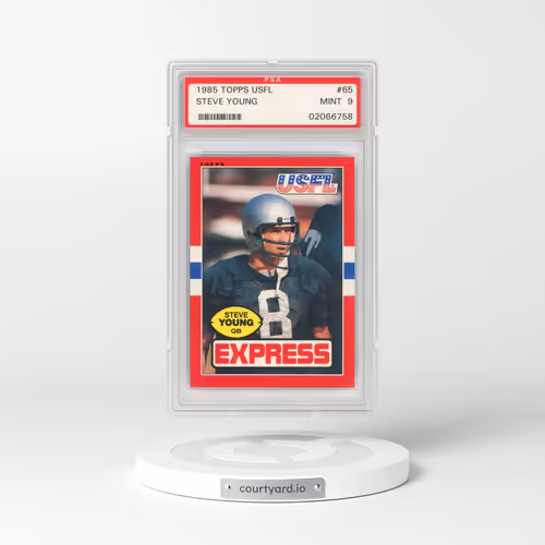 1985 Topps USFL #65 Steve Young (PSA 9 MINT)