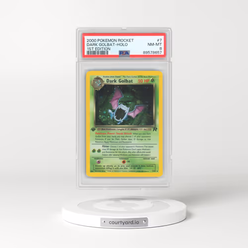 2000 Pokémon Rocket #7 Dark Golbat - 1st Edition Holo (PSA 8 NM-MT)