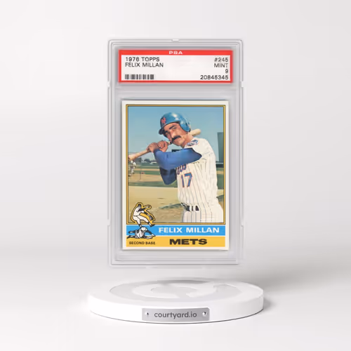 1976 Topps #245 Felix Millan (PSA 9 MINT)