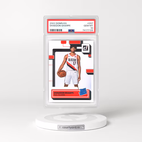 2022 Panini Donruss #207 Shaedon Sharpe (PSA 10 GEM MINT)