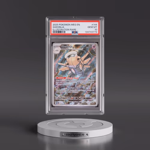 2025 Pokémon Meg EN-Mega Evolution #144 Shedinja - Illustration Rare (PSA 10 GEM MINT)