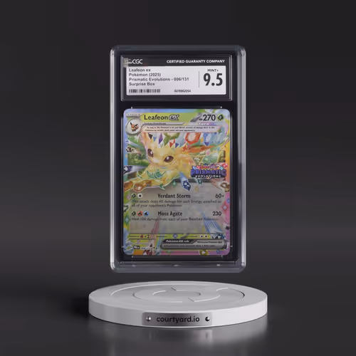 2025 Pokémon Pre EN-Prismatic Evolutions #006 Leafeon EX - Holo Surprise Box Exclusive (CGC 9.5 MINT
