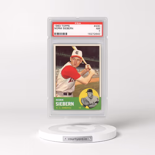 1963 Topps #430 Norm Siebern (PSA 7 NM)